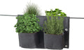 VegTrug Balcony Rail Felt Planter 4 Pocket