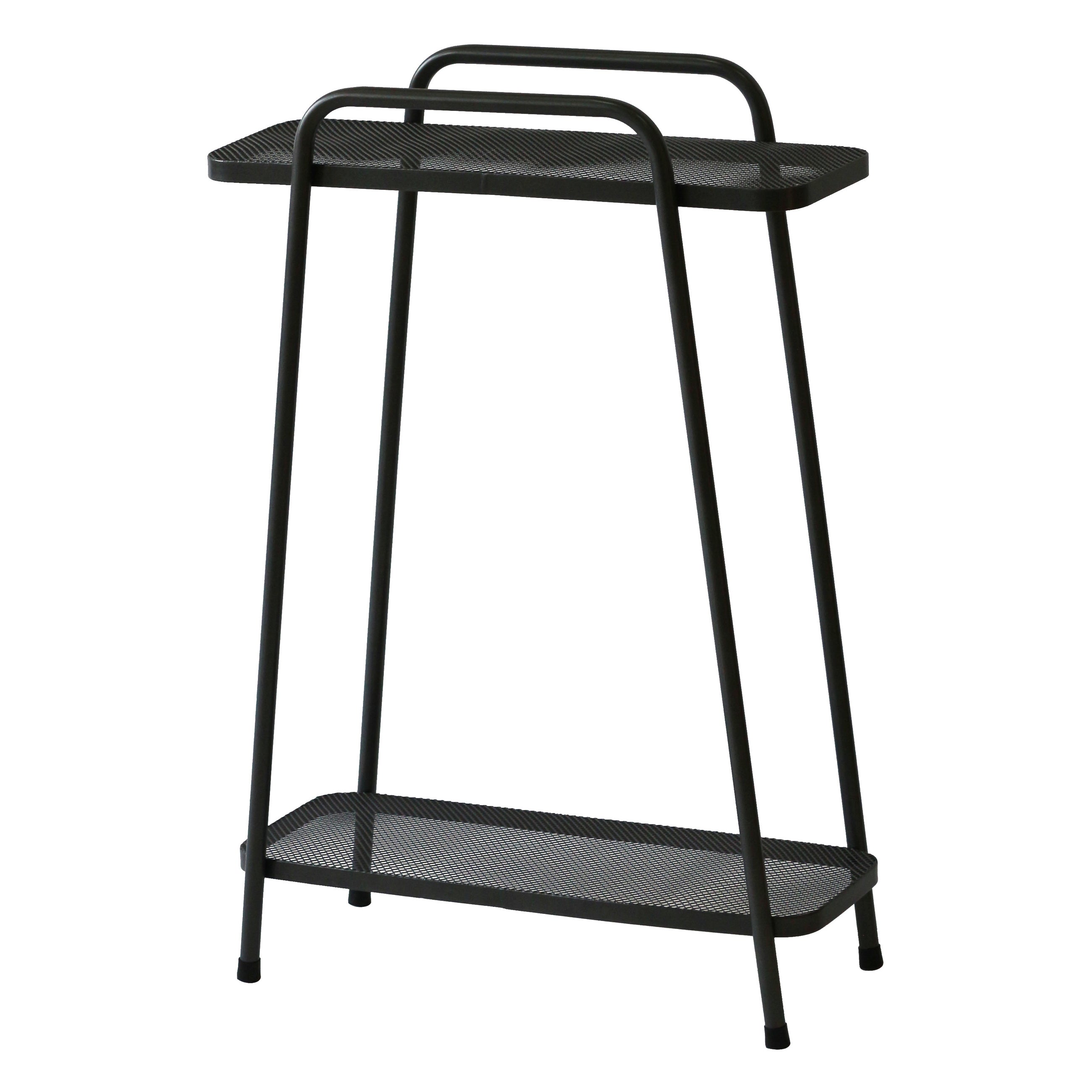 Modern Plant Stand 2 Shelf Tall