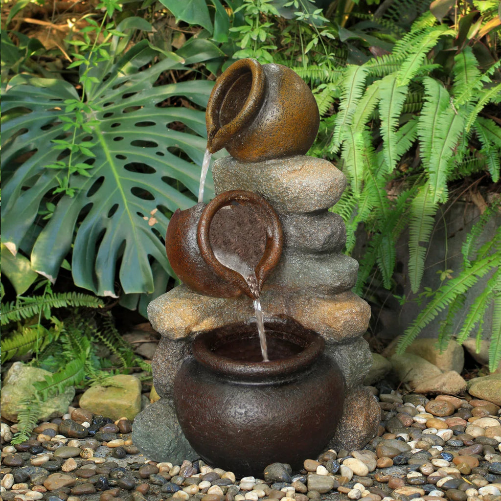 Polynesian Fountain Flower Pot