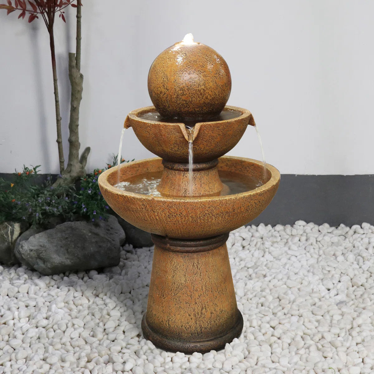 Polynesian Fountain Classic with Lights